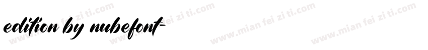 edition by nubefont字体转换